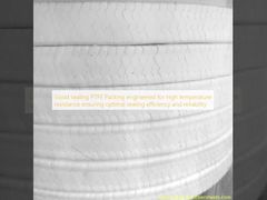 Penyegelan yang baik PTFE Packing dirancang untuk ketahanan suhu tinggi memastikan efisiensi dan keandalan penyegelan yang optimal