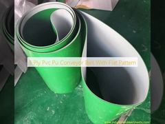 3 Ply Pvc Pu Conveyor Belt Dengan Pola Datar