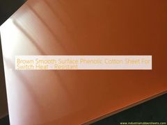 Brown Smooth Surface Phenolic Cotton Sheet Untuk Switch Heat - Resistant