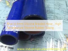 Blue Id 6mm Selang Jalinan Silikon, Tabung Karet Silikon Suhu Tinggi