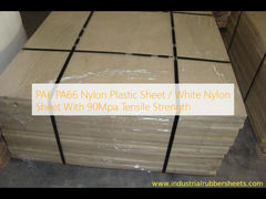 PA6 PA66 Nylon Plastic Sheet / White Nylon Sheet Dengan Kekuatan Tarikan 90Mpa