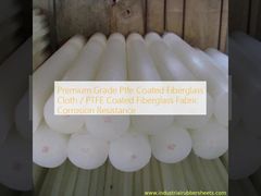 Premium Grade Ptfe Lapisan Fiberglass Lapisan / PTFE Lapisan Fiberglass Kain Korosi Tahan