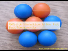 100% Virgin Silicone Rubber Ball Biru, Merah, Hitam, Warna tembus