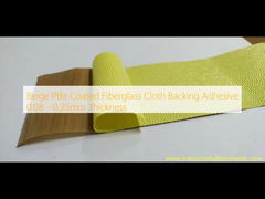 Perekat Pendukung Kain Fiberglass Dilapisi Ptfe Beige Ketebalan 0,08 - 0,35mm