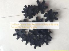 Resistensi UV Resistensi Air mata Polyurethane Coupling Rubber Spider