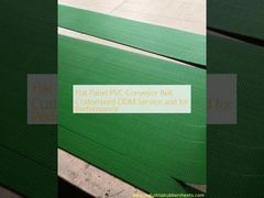 Flat Panel PVC Conveyor Belt Layanan ODM yang disesuaikan dan untuk Kinerja
