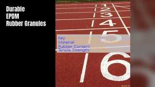 Butiran Karet EPDM Tahan UV Kepadatan Tinggi