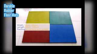 Keset Lantai Karet Biji Kayu Tahan Lama Tebal 10-50mm