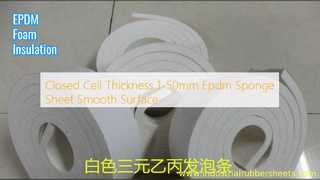 Lembaran Spons EPDM Isolasi Permukaan Halus
