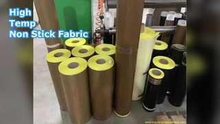Kain Fiberglass PTFE Hitam Suhu Tinggi Tidak Lengket
