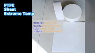 Lembar PTFE 20-30Mpa Putih Hitam Suhu Tinggi