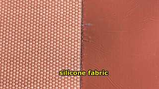 T0.75mm x W1m x L10m Kain Fiberglass Dilapisi Silikon Merah (Gaya Rogers)