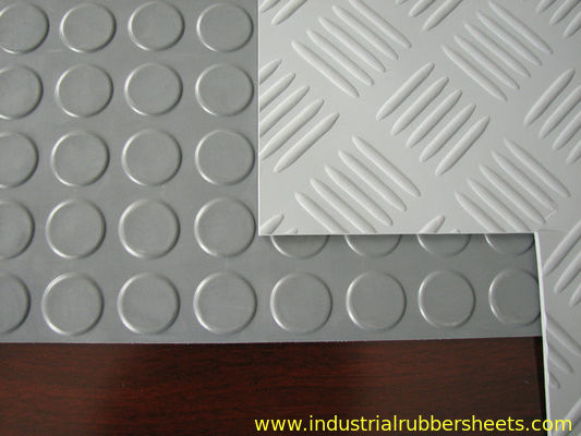 1-1.5m Width Round Button Industrial Rubber Sheet with Impression Fabric Bottom for Anti-slip Flooring