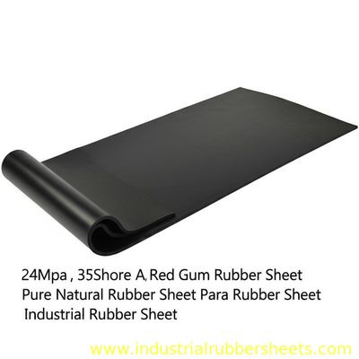 24Mpa Tensile Strength 35Shore A Hardness Red Gum Rubber Sheet Industrial Natural Rubber Sheet