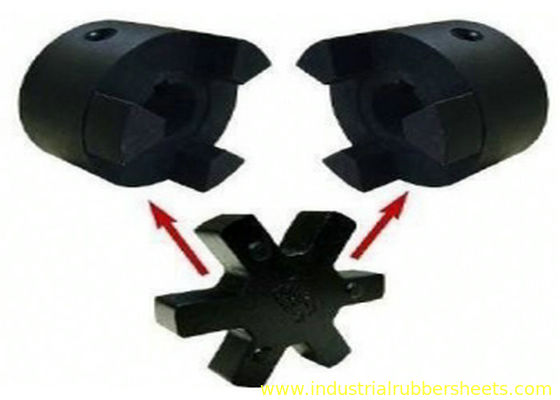 L Type Flange Cast Iron Polyurethane Coupling, Fleksibel Jaw Coupling