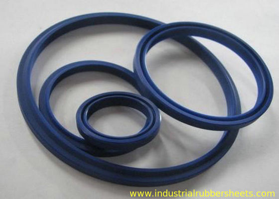 Blue Hydraulic UN Seal, TPU Silicone Rubber Washers Untuk Rod dan Piston
