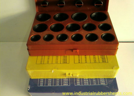 Ukuran Standar Mesin Cuci Karet Silikon O Ring Kit dengan Kekerasan 70 Shore A dan Kepatuhan ISO3601, AS568A, DIN3771, JIS B2401
