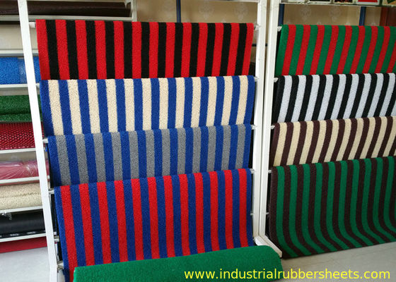 Foam Backing Industrial Rubber Sheet PVC Coil Mat Panjang 12-18m, Mudah Dibersihkan