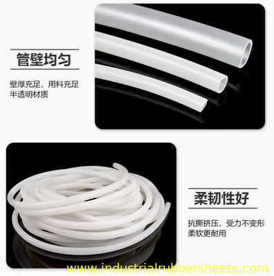 50 Shore A Hardness Silicone Tube Extrusion with High Temperature Resistance and Customizable Size