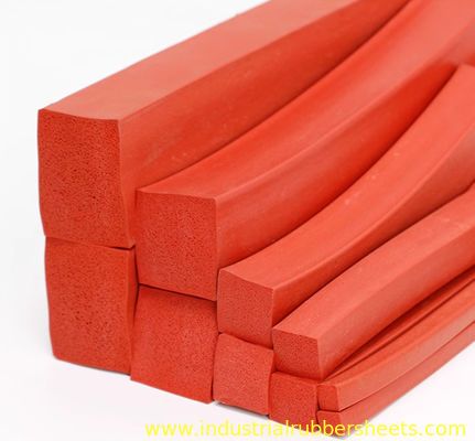 UL 94 V-0 Flame Resistant Silicone Sponge Stripe with Closed Cell Structure and High Temperature Resistance