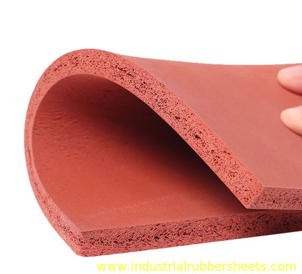 Lembar spons silikon sel tertutup 20-25 Shore A, ketebalan 0,8-50mm