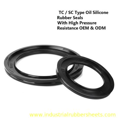 TC SC Type Oil Silicone Rubber Seals With High Pressure Resistance and High Temperature Resistance for Industrial Applications