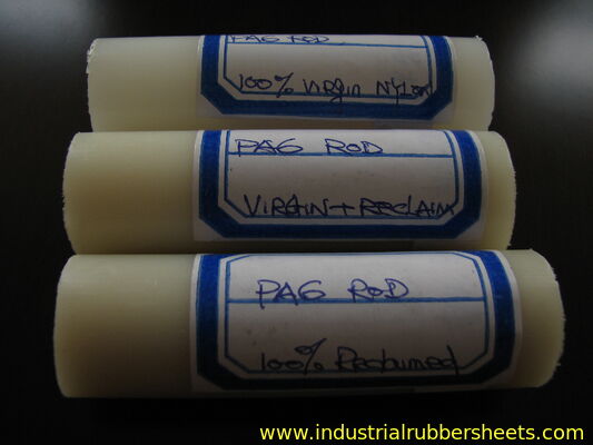 Tongkat nilon kekuatan tinggi dengan kekuatan tarik 80 MPa, kekuatan benturan 50 KJ/m2 dan ketahanan UV untuk penggunaan industri