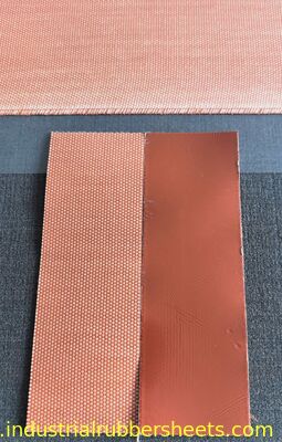T0.75mm x W1m x L10m Kain Fiberglass Dilapisi Silikon Merah (Gaya Rogers)