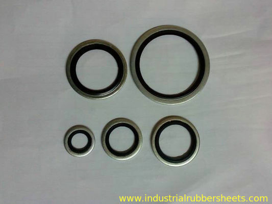 Warna Hitam Industri Karet Lembar Bonded Bty Dowty Ukuran Standar