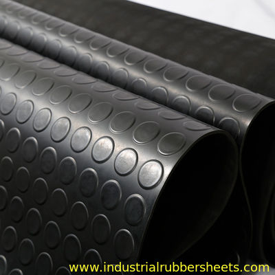 Tikar Lantai Anti Selip untuk Penggunaan Industri dengan Permukaan Tombol Bulat dan Ketebalan 3mm untuk Ketahanan Minyak