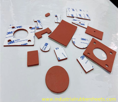 10-40 Shore A 200psi Custom Size Silicone Foam Gasket dengan Adhesive Backing Tape